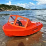 Havospark mini jet boat for sale in the USA, orange single-seat electric jet boat